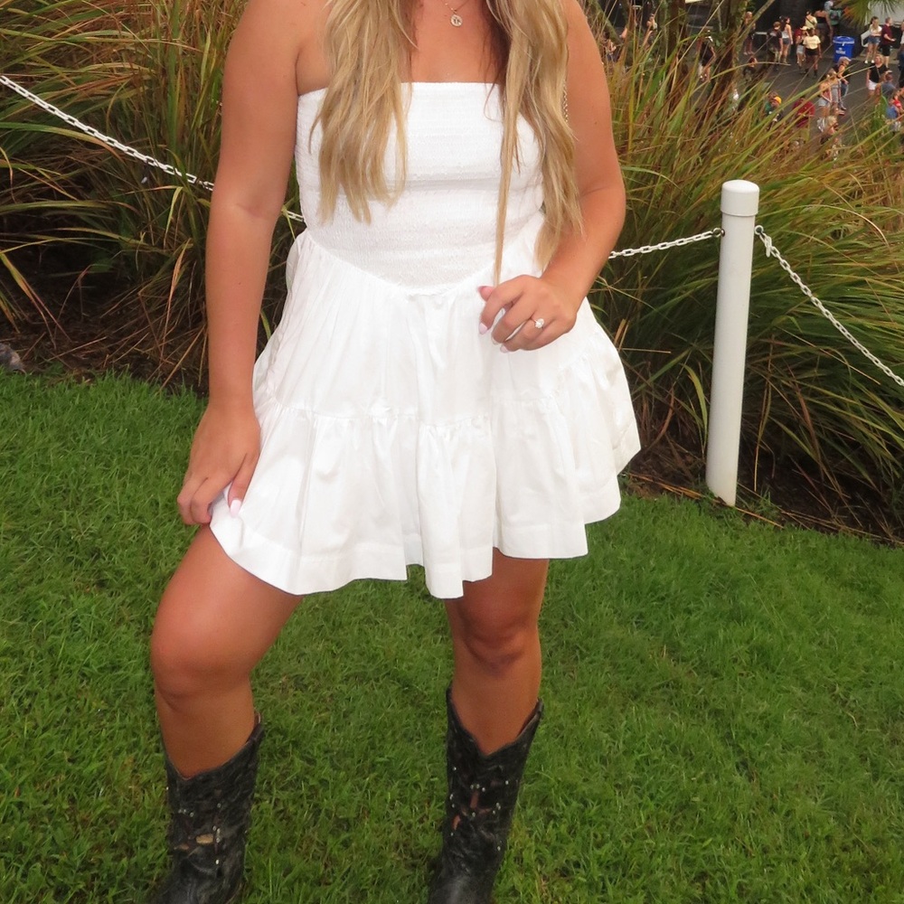 Peppermayo - white strapless dress